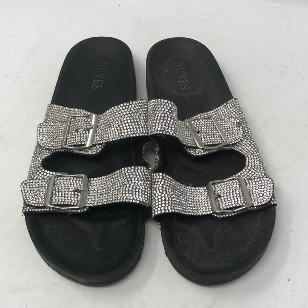 Dunes Two Strap Starlight Bling Crystal Sandals Slides